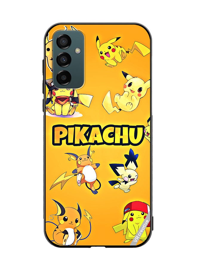 VR CREATIVE Protective Case Cover For Samsung Galaxy M23 Pikachu Surfing Design Multicolour - Image 1