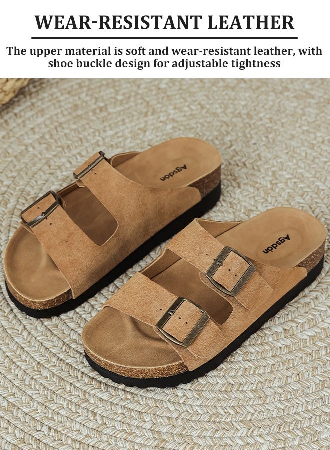 RUIZU Comfortable summer slipper made of suede with a soft sole - Image 3