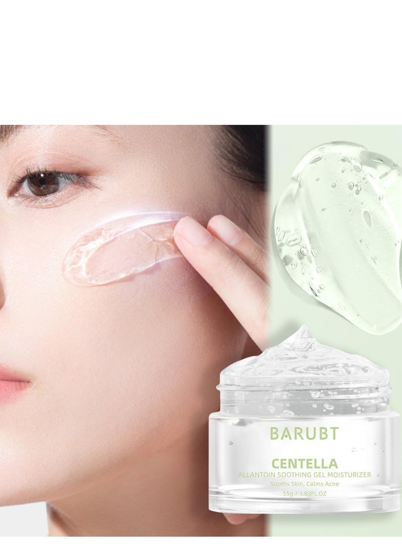 BARUBT Hydrating Centella Gel Cream, Moisturizer for Oily Skin, Calms Acne & Soothes Skin (55g) - Image 1