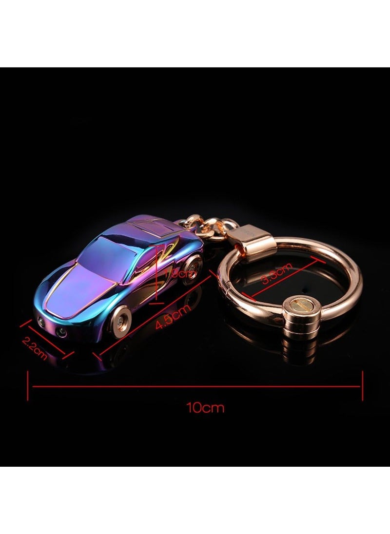 FIRST PRO Key Chain Flashlight, Zinc Alloy Car Keychain with 2 Modes LED Light, Key Rings for Men, Women or Car Decorations, Ideal Gifts (Colorful) - S  - Image 3