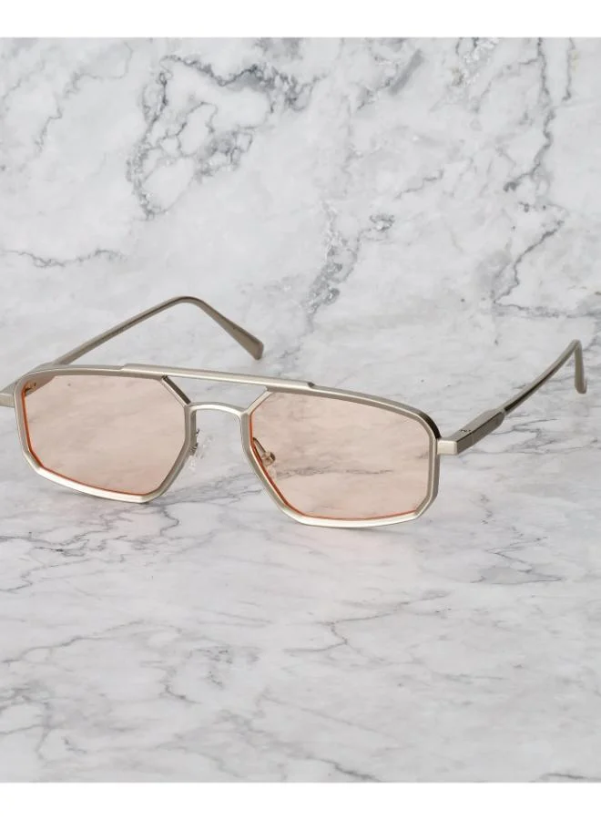 Explicit Poets Explicit Poets Unisex PABLO Silver - Peach Stylish Sunglasses, 6EP9