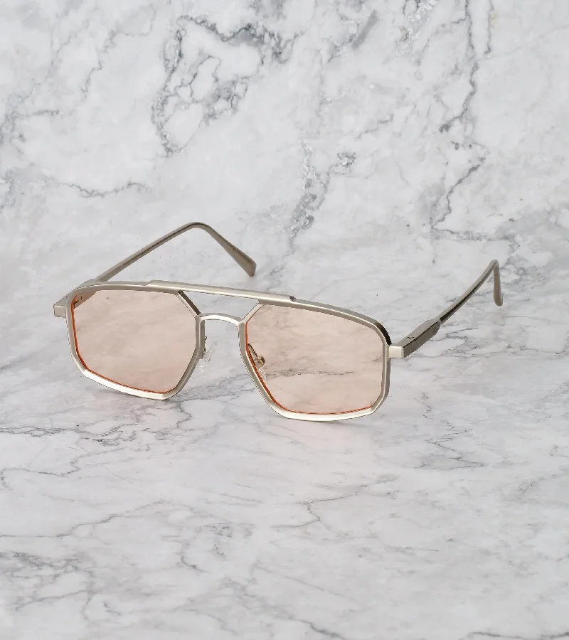  اكسبليست باوتس نظارات شمسية أنيقة بابل الفضية والخوخ للجنسين