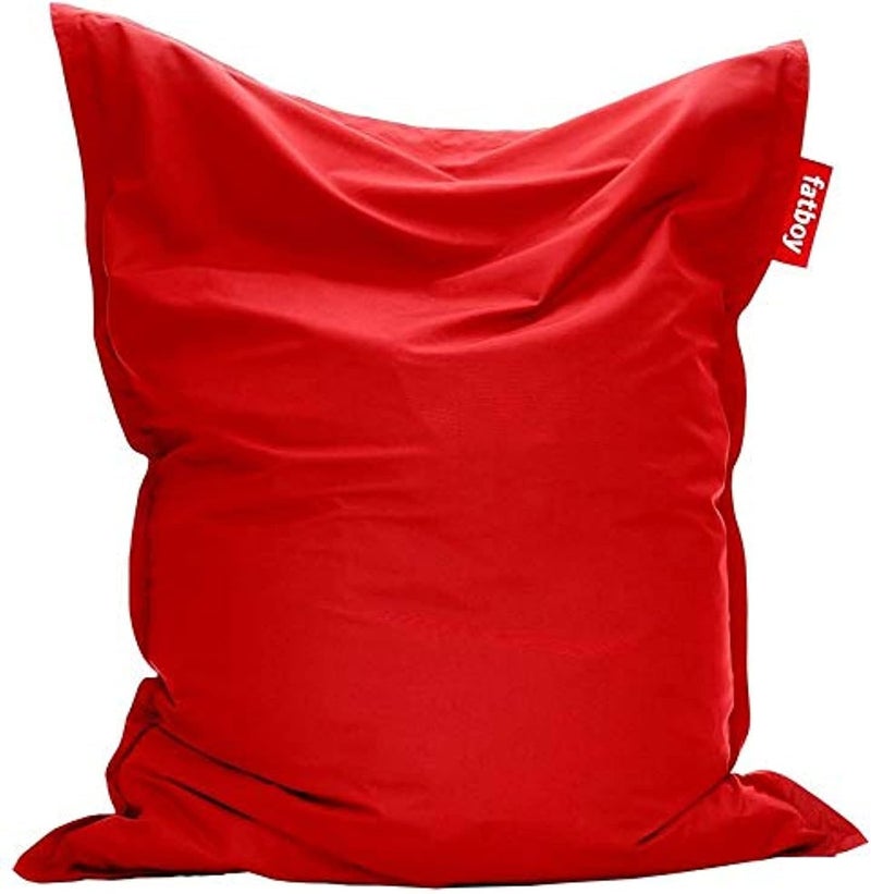 Fatboy كرسي فاتبوي الأصلي من حبوب الفاصولياء | كرسي استرخاء متعدد الوظائف | للاستخدام الداخلي والخارجي | مقاوم للماء والأوساخ | مقاوم للأشعة فوق البنفسجية | 180 × 140 سم - (أحمر) - Image 1