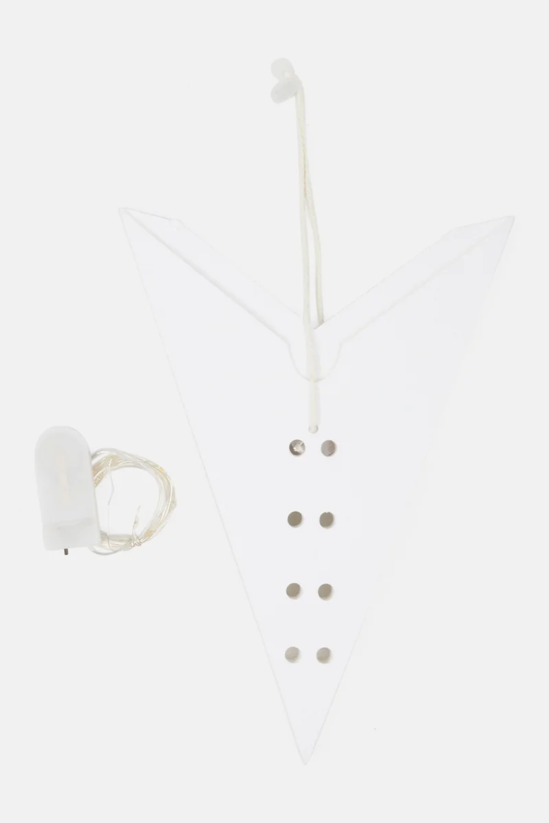 Muy Mucho 10 Paper LED Star Light 50 cm, White
