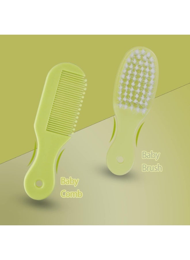 RION 8-Piece Baby Care Kit with Thermometer, Nasal Aspirator, Toothbrush, Emery Board, Nail Clipper, Scissor, Brush and Comb, Portable Essential Daily Care Bathing Tool for Toddler Infant - Image 4