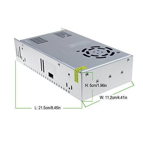ALITOVE DC 24V 15A 360W Power Supply Universal Regulated Switching Transformer Adapter LED Driver 110V/220V AC Input for LED Strip CCTV Radio - Image 2