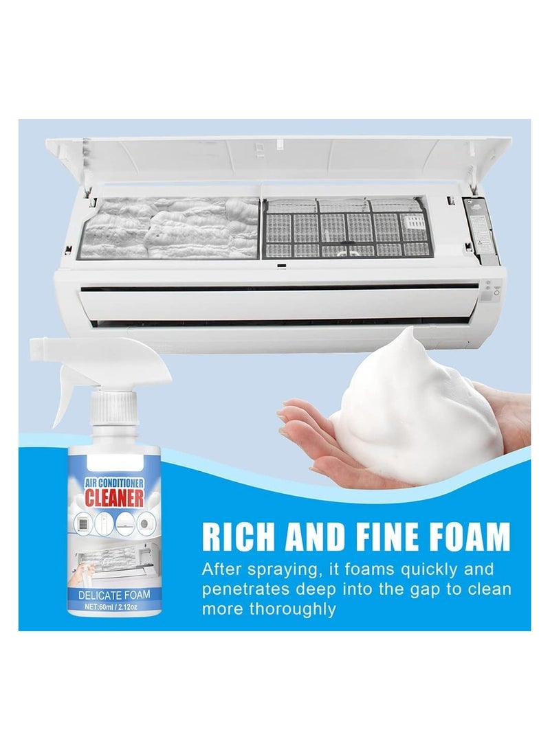 SYOSI Air Conditioner Foaming Cleaner, Multi-Purpose Removal of Peculiar Smell Home Office Cleaner, 60ml No Washing Air Conditioner Foaming Coil Cleaner Spray, All-purpose Household Bubble Cleaner (3PCS) - Image 4