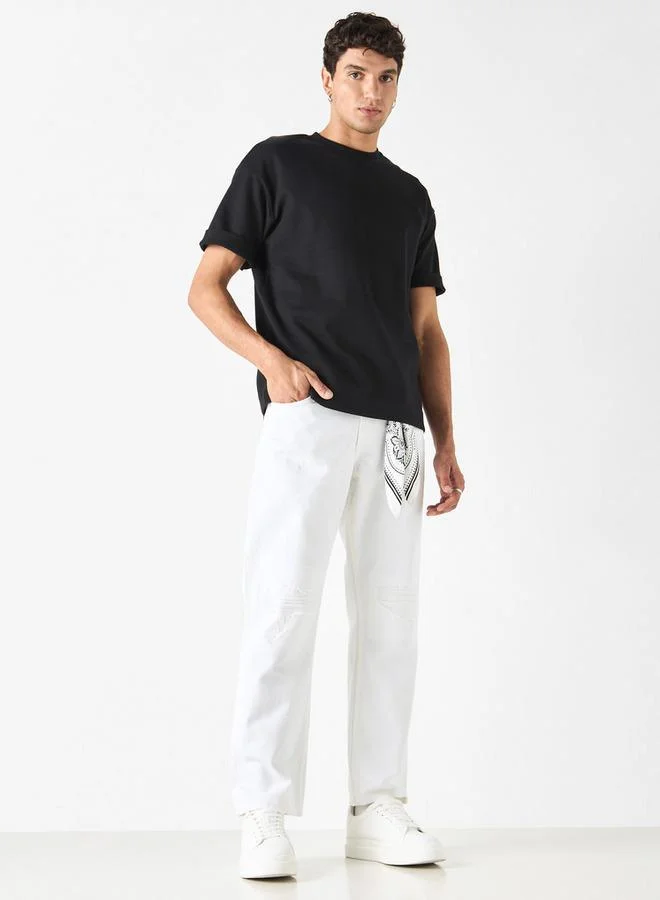 لي كوبر بنطلون جينز سادة بقصّة مستقيمة وجيوب من لي كوبر