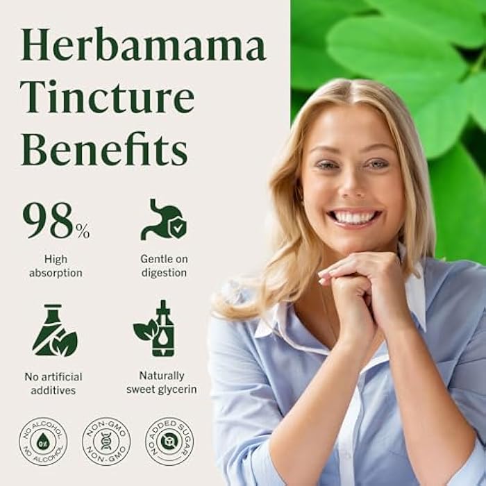 HERBAMAMA Chanca Piedra Kidney Stone Breaker Tincture - Vegan Kidney Stones & Urinary Tract Support with Chanca Piedra Extract - Non-GMO, Alcohol & Sugar-Free Supplement Drops, 28-Day Supply - Image 5
