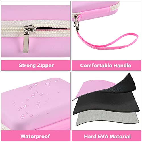 GWCASE Digital Camera Case Compatible with CAMKORY/for YISENCE/for VAHOIALD/for Kodak Pixpro/for Canon PowerShot ELPH 180 190/ for Sony DSCW800 DSCW830 Kids Camera with SD Card and Cable -Pink - Image 5