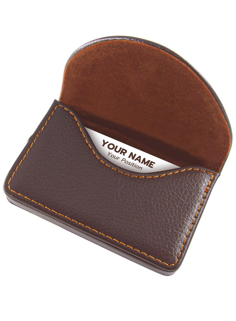 Oasisgalore Premium Leather Business Card Holder for Men and Women  - Image 1