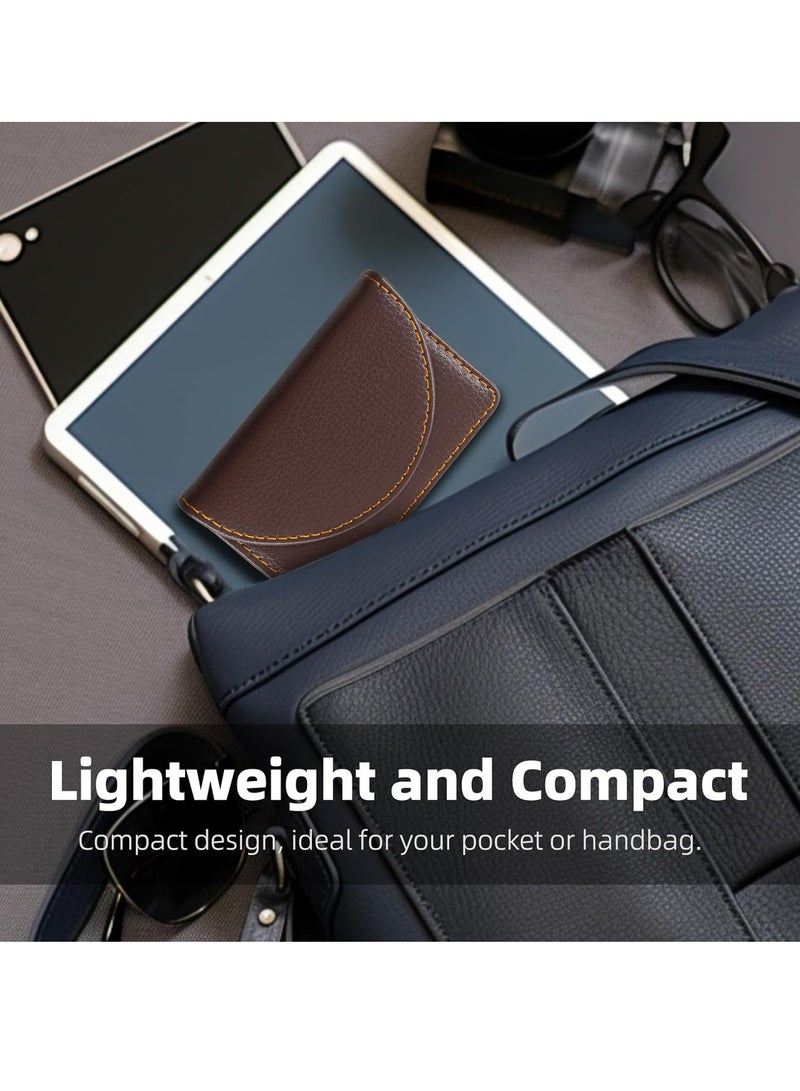 Oasisgalore Premium Leather Business Card Holder for Men and Women  - Image 2