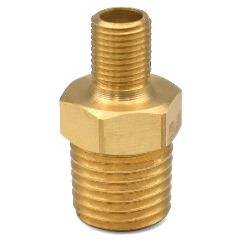 LockNFlate Tire Inflator Adapter 1/4 NPT (m) to Schrader Valve (m), Made in the USA, Brass, Upgrade the air chuck on any tire inflator, air compressor, or air hose. - Image 1