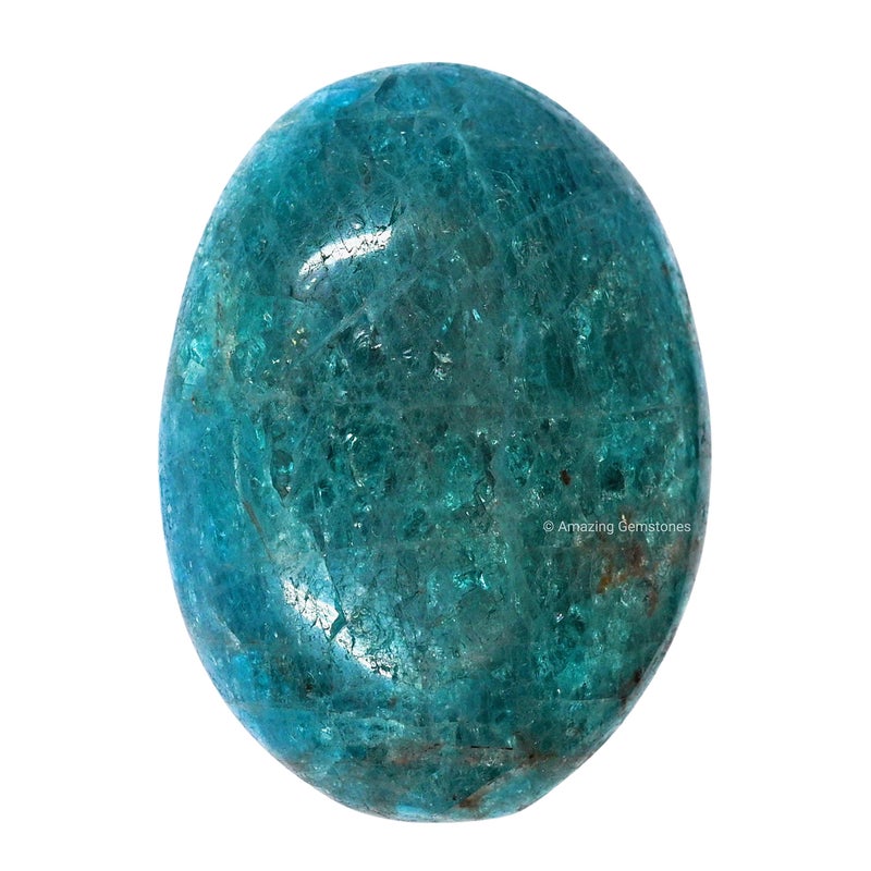 Amazing Gemstone Blue Apatite Crystals and Healing Stones Large Palm Stone Crystals Piedra Crystal for Good Luck Balanced Positive Energy Meditation Unique Stocking Stuffers and Birthday Gifts for Women Men