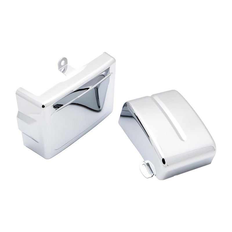 Motorcycle Left  Right Battery Fairing Covers Side Panel Oil Tank Cover For Harley Dyna Fat Bob Super Glide for Wide Glide Switchback 20062017 Harley Dyna Street Bob 20062014Chrome
