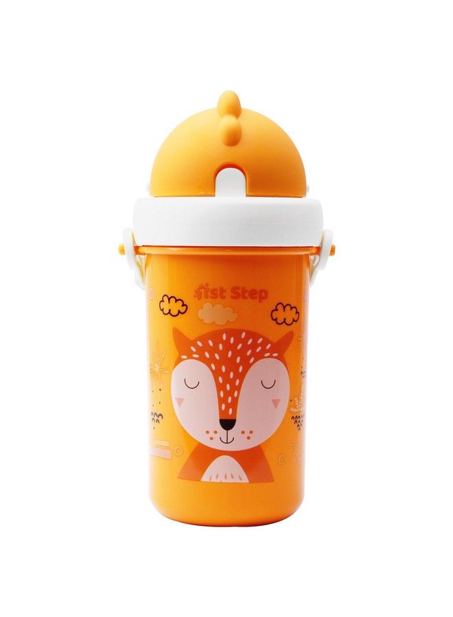 1st Step Matte Collection Ideal For Montessori Bpa Free Polypropylene Soft Straw Sipper With Twin Handles For Easy Grip Orange - Image 1