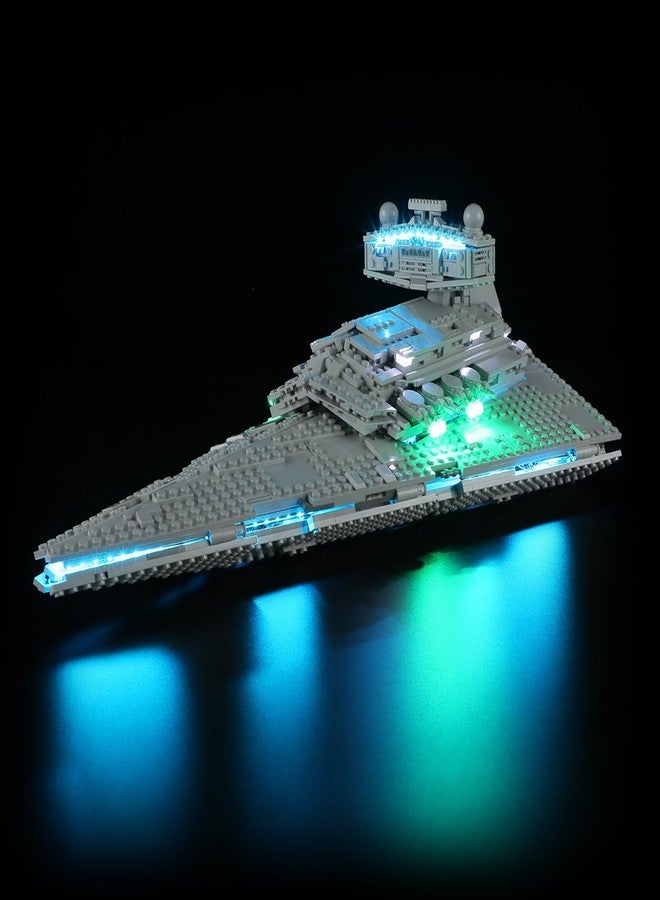 BRIKSMAX Light Kit for Imperial Star Destroyer - LED Lighting Compatible With Star Wars 75394 Building Set - Lego Set Not Included - Image 1