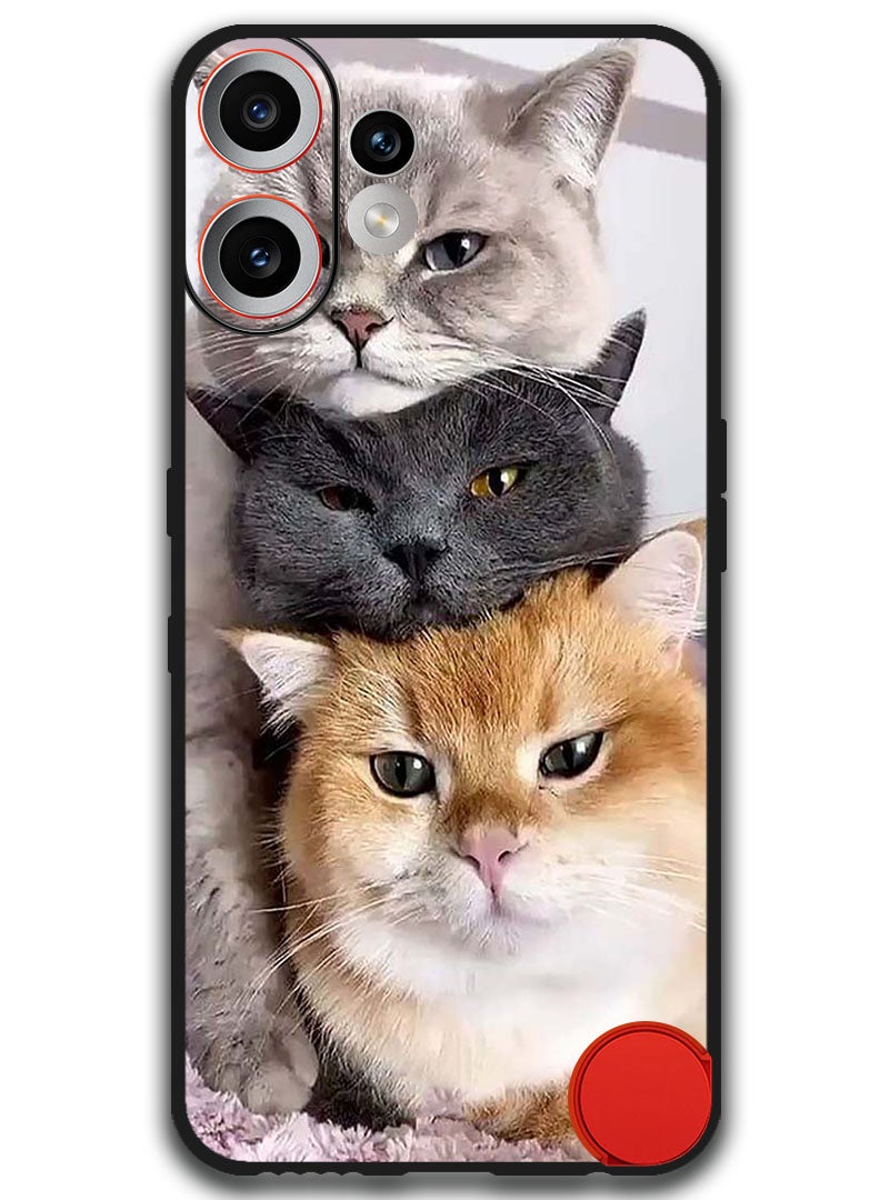 Theodor Case Compatible with Nothing CMF Phone 2 Pro 6.77 Inch Protection Shockproof Bumper Cover Cats - Image 1