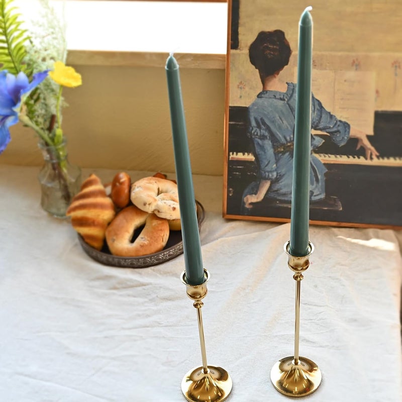 SHOWIN Experience optimized build Candlestick Holders Gold, 12 Packs Taper Candle Holder for Candlesticks, Candle Sticks Holder Decor for Home Decor Local market compliant trusted quality - Image 2