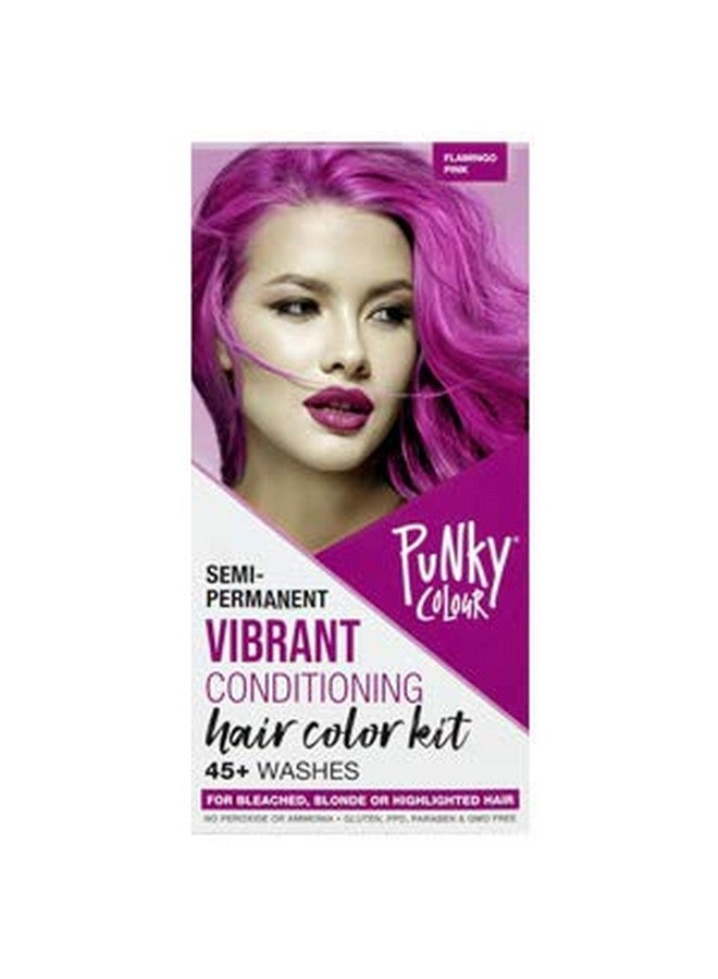 Punky Colour Box Kit Flamingo Pink For Bleached Blonde Or Highlighted Hair Nondamaging Hair Dye Vegan Ppd And Paraben Free Conditions Hair Vibrant Hair Color Lasts Up To 35 Washes - Image 1