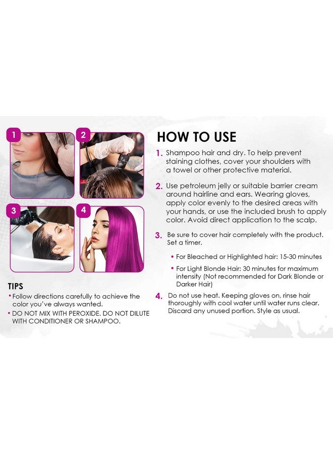 Punky Colour Box Kit Flamingo Pink For Bleached Blonde Or Highlighted Hair Nondamaging Hair Dye Vegan Ppd And Paraben Free Conditions Hair Vibrant Hair Color Lasts Up To 35 Washes - Image 5
