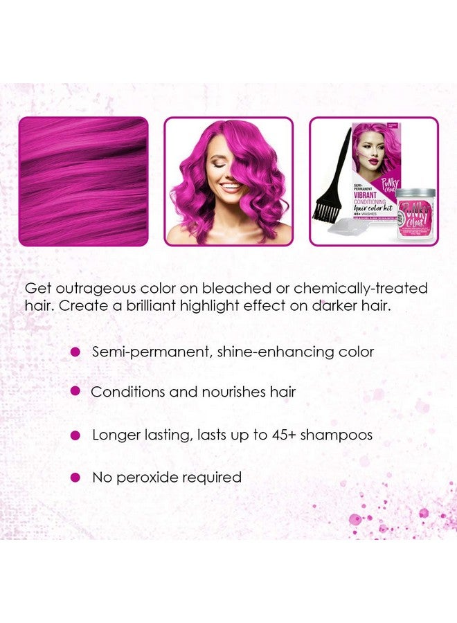 Punky Colour Box Kit Flamingo Pink For Bleached Blonde Or Highlighted Hair Nondamaging Hair Dye Vegan Ppd And Paraben Free Conditions Hair Vibrant Hair Color Lasts Up To 35 Washes - Image 4