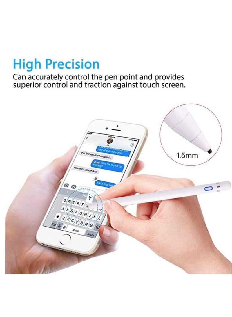 ELTRAZONE قلم رقمي نشط للشاشات اللمسية، متوافق مع آيفون 6/7/8/X/Xr آيباد هواتف وأجهزة سامسونج اللوحية، للرسم والكتابة اليدوية على الهواتف الذكية والأجهزة اللوحية (iOS/Android) - Image 5