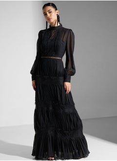 True Decadence High Neck Pleated Dress  - Image 4