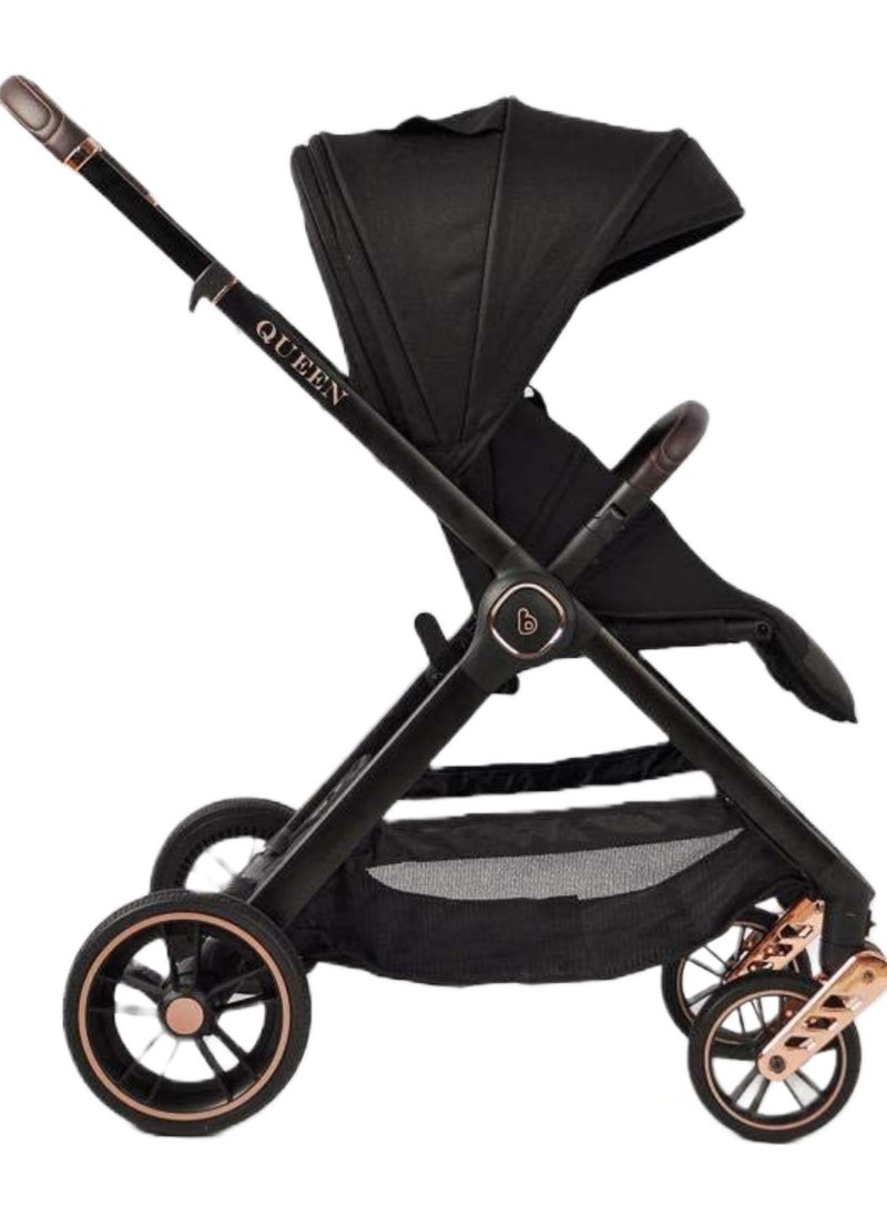 BabyDream - Babydream Queen stroller-Black - Image 1