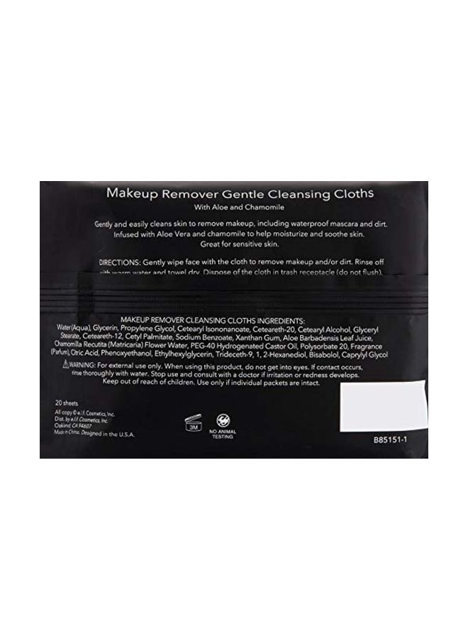 elf 20-Piece Makeup Remover Cleansing Cloths - Image 2