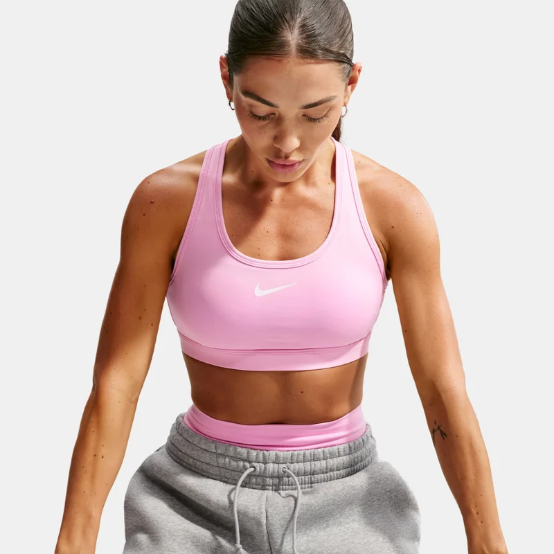 Nike Pink Women's Dri-FIT Swoosh Medium-Support Training Sports Bra for Women | Best Price UAE