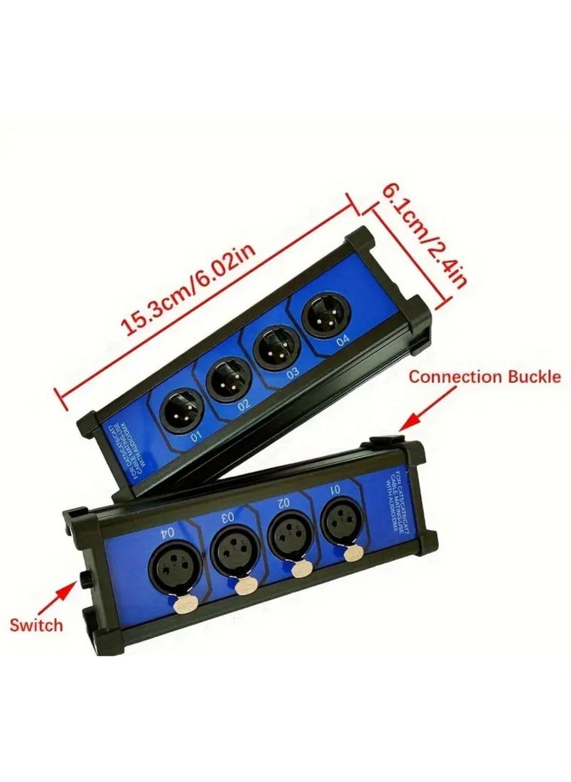 New Professional XLR Audio Cable Tester – 4-Channel, Dual-Sided Testing Box, Blue & Black Male and Female Connectors, Quick & Accurate Cable Diagnostics for Sound Engineers, Musicians & Studios - pzsku/Z5A6BB595AF20741395FCZ/45/_/1740471521/2286734c-91b5-400c-a9e9-dd84235bafcd