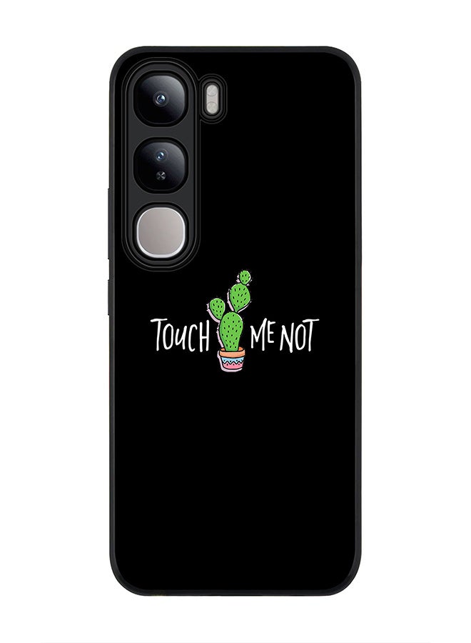 Stylizedd غطاء لجهاز vivo V40 Lite، حماية كاميرا نحيفة، غطاء هاتف مضاد للصدمات - لا تلمسني - Image 1