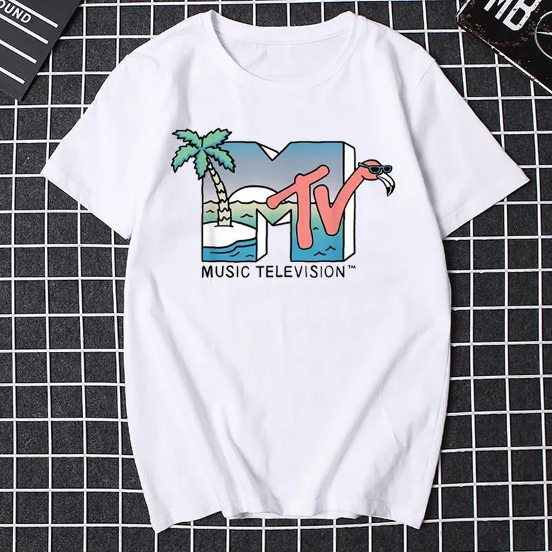 T-Shirt Clothing Music Graphic Fun Fashion Hip-Hop Men'S T-Shirt Women'S Tv Mtv Tv Plus Size - Image 3