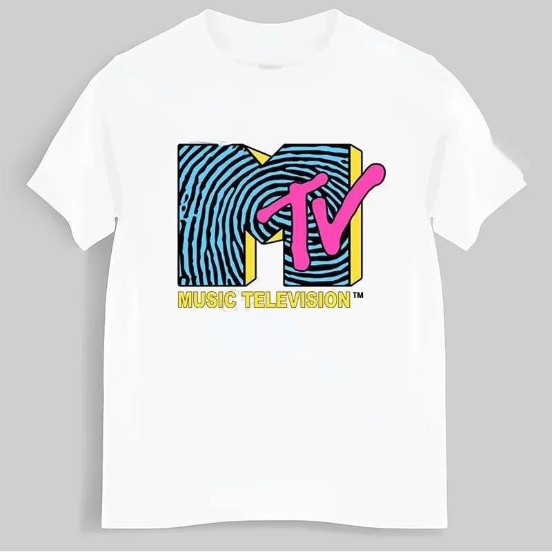 T-Shirt Clothing Music Graphic Fun Fashion Hip-Hop Men'S T-Shirt Women'S Tv Mtv Tv Plus Size - Image 5