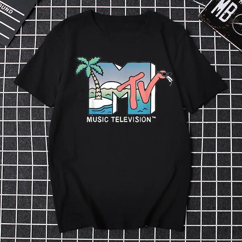 T-Shirt Clothing Music Graphic Fun Fashion Hip-Hop Men'S T-Shirt Women'S Tv Mtv Tv Plus Size - Image 2