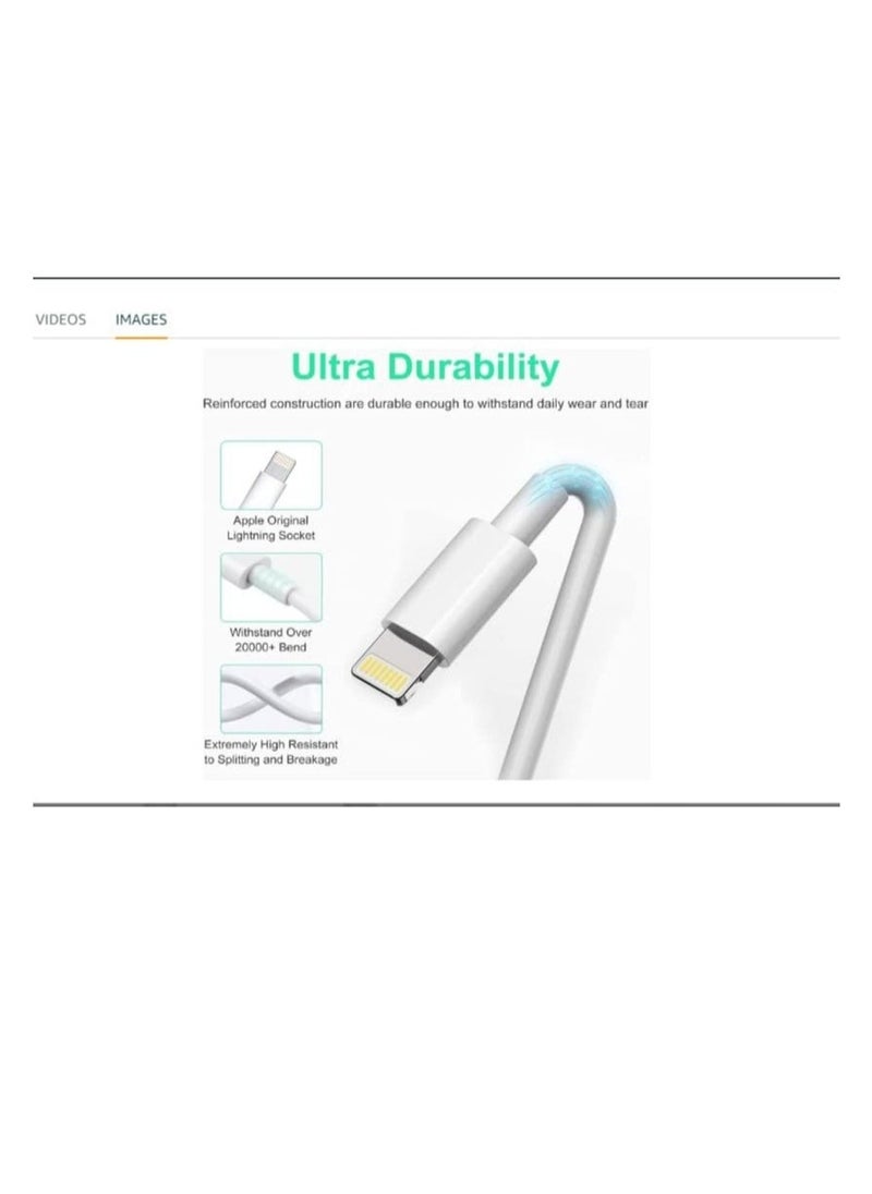 ELTRAZONE USB C to 8pin Cable Compatible with iPhone 13 Pro Max/12/11 Pro/X/XS/XR/8 Plus/AirPods Pro, Supports Power Delivery, 2M, White - Image 5