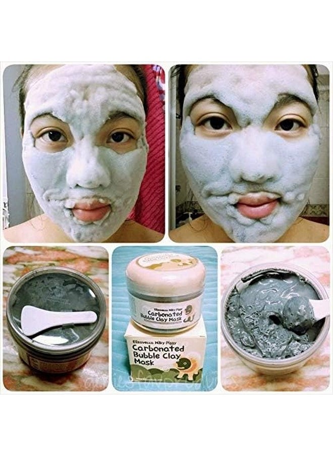 Elizavecca Elizavecca Milky Piggy Carbonated Bubble Clay Mask 100g, Damage Control, Skin Exfoliating, Pore Tightening  - Image 3