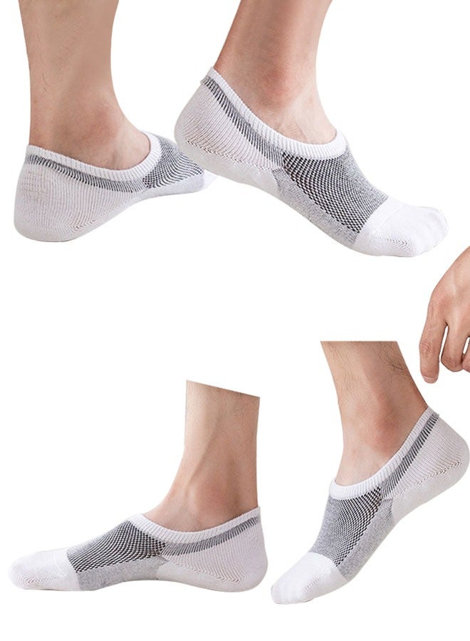 HAWAWA 6ps men's cotton socks (M size 38-43) (black, white, gray) - Image 5