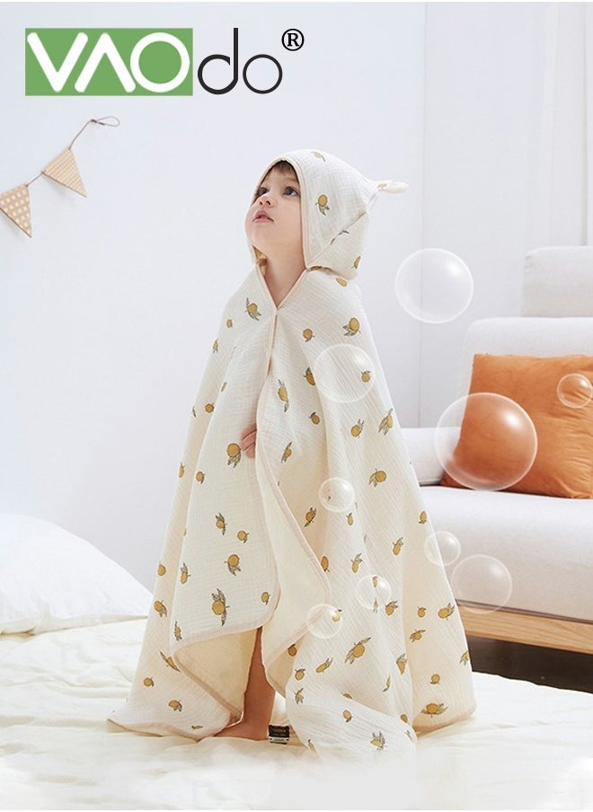 VAOdo Baby Kids Hooded Bath Towel Fast Water Absorption Soft and Skin-friendly Baby Quilt 70*130cm±2cm  - Image 1