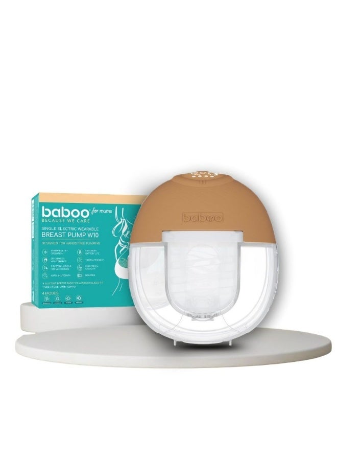 Baboo -  Electric Breast Single Pump, Wearable Hands Free Electric Pumps 4 Modes & 9 Levels Strong Suction, Portable, Comfortable and Painless, USB-Chargeable, Quiet Operation 24mm flanges (180ml) - Image 1