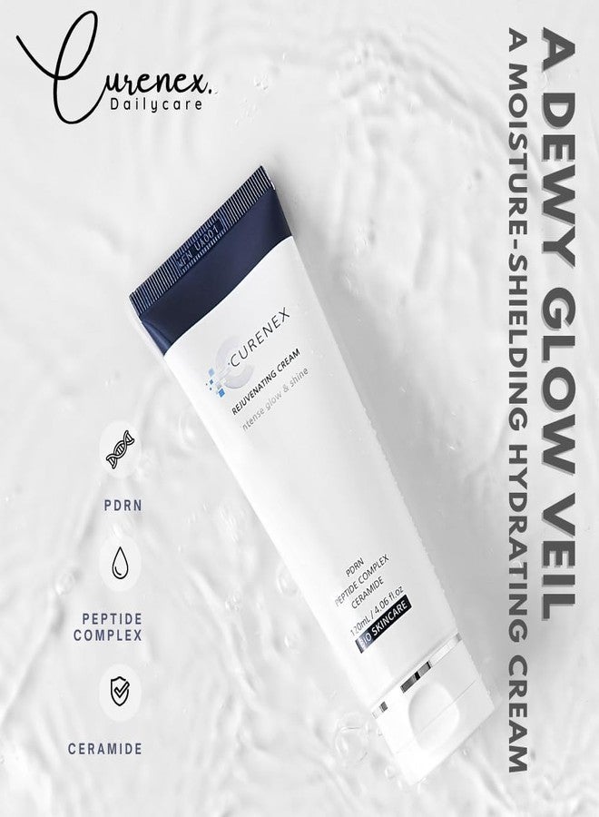 CURENEX Rejuvenating Cream – Hydrating & Brightening Daily Moisturizer with PDRN, Peptides & Ceramides – 4.06 fl.oz - Image 2
