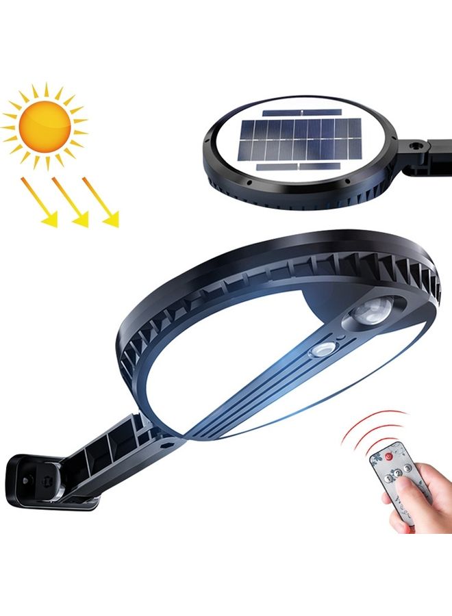 NIBEMINENT 70 LEDs Round Solar Powered Garden Lamp White 21x18x5centimeter - Image 1