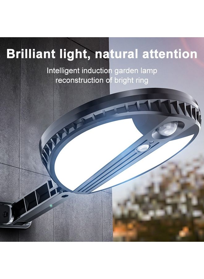 NIBEMINENT 70 LEDs Round Solar Powered Garden Lamp White 21x18x5centimeter - Image 2