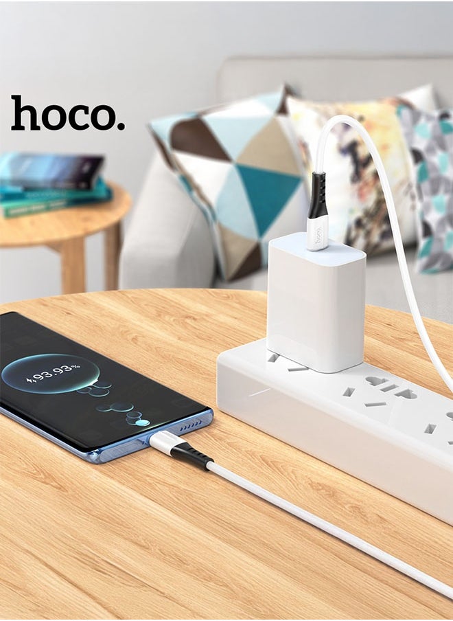 hoco. X82 Type-C to Type-C 60W silicone charging data cable  - Image 4