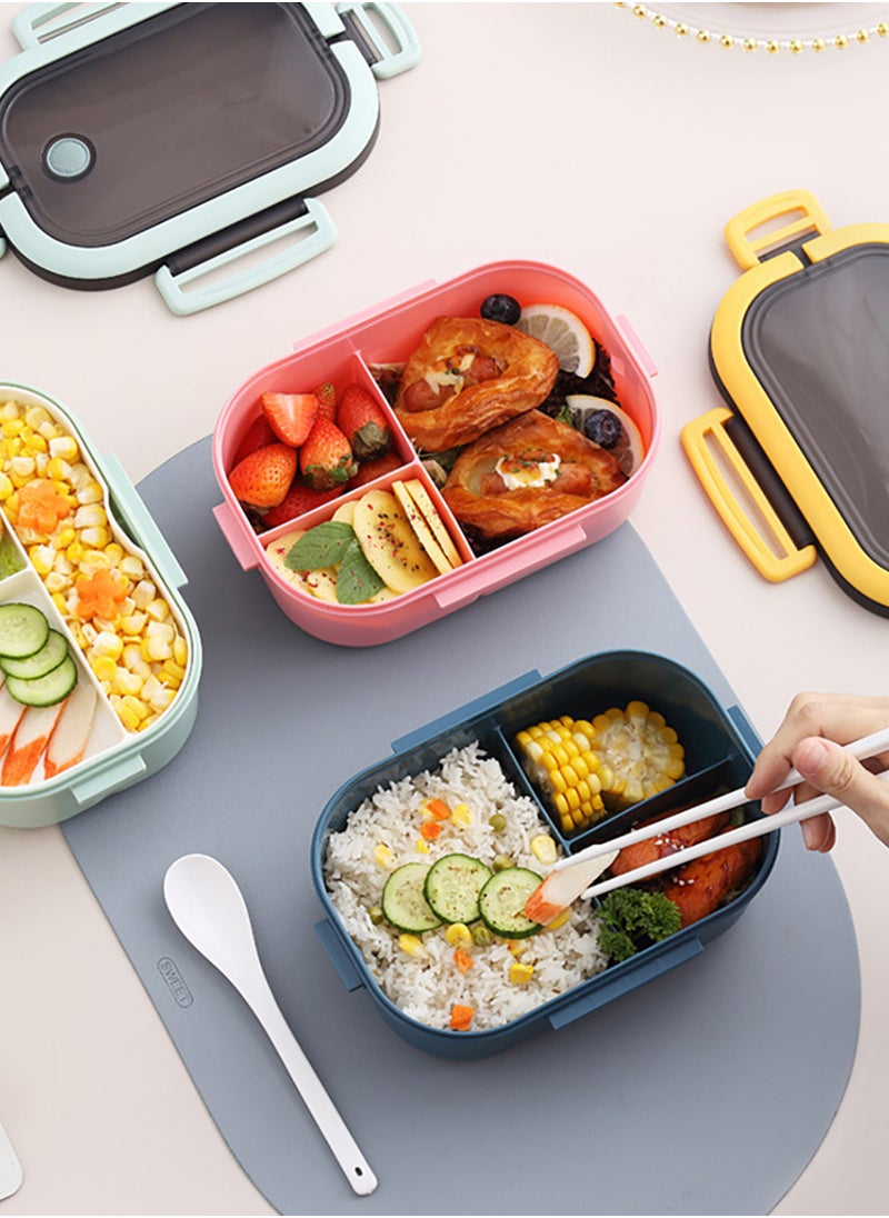 YAH Leak-Proof Bento Lunch Box - 2 Layers and 6 Compartments, Model: LunchMate - Microwave & Dishwasher Safe, Includes Spoon & Fork - Convenient Handle for School, Work, and Travel - pzsku/Z5A6C4D97DEC62C59D4C4Z/45/_/1735947431/07696001-0fca-4fea-a953-ba49a0a18b8b