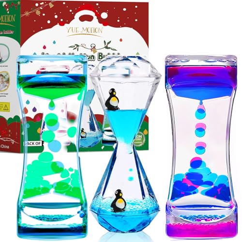 YUE MOTION Liquid Motion Bubbler Sensory Fidget Desk Toy for Kids Adults Fidget Tubes for Stress Relief and Focus Calming Visual Bubbler Toys for Classroom Desk Decor Gift Idea - Image 1