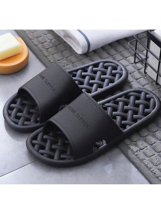 شيبشيب شبشب حمام أنيق بتصميم مفرغ، صندل حمام بثقوب للرجال والنساء، شبشب غير قابل للانزلاق للمسبح، الصالة الرياضية، والمنزل - Image 1