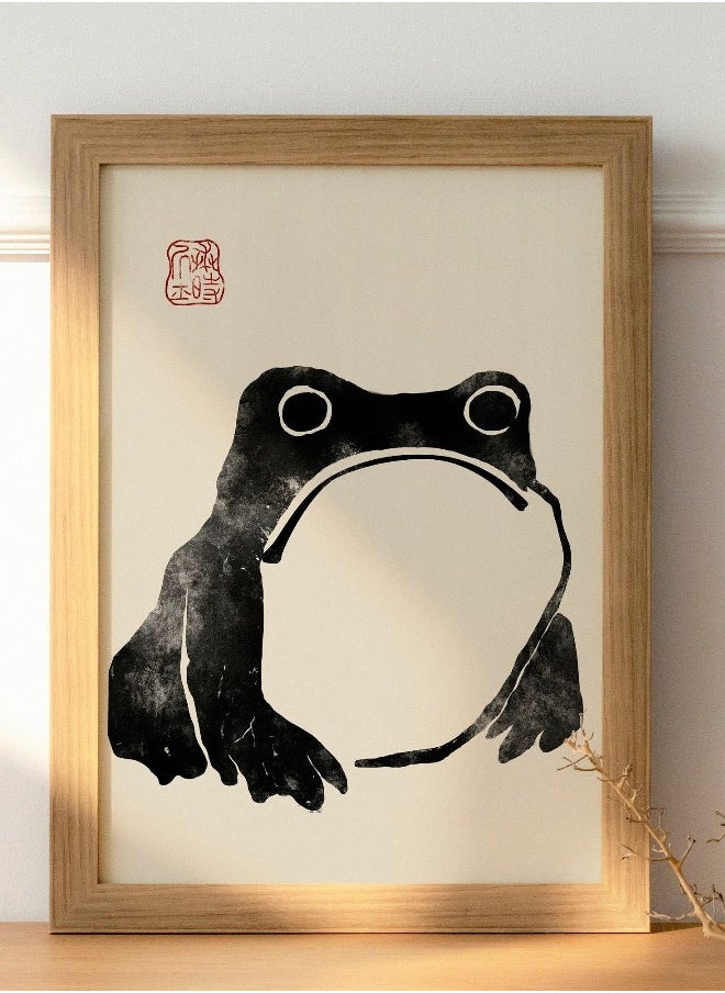 Generic MATSUMOTO HOJI - Frog No. 1 (Japanese Animal Art / Frog) Premium giclee art print, also available framed  - Image 1
