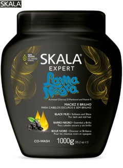 SKALA Skala Lama Negra Original With Black Mud, Activated Charcoal, D-Panthenol and Vitamin E Treatment Cream - Revitalizing Hair Care for Dark and Lifeless Hair 1000g (Brazil Made)  - Image 2
